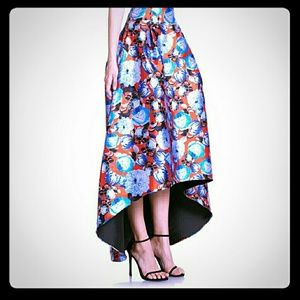 Sachin + Babi Floral High-Low Skirt